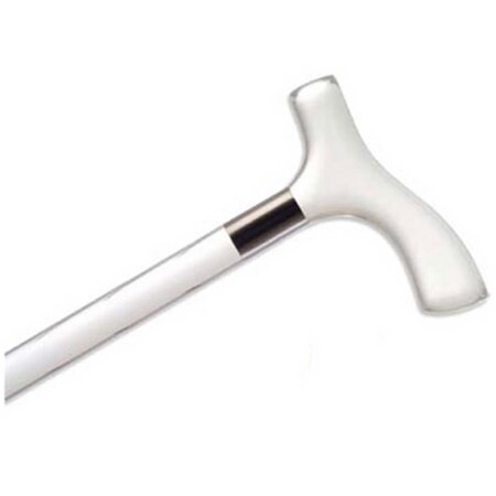 Clear Lucite Cane With Fritz Handle - Clear